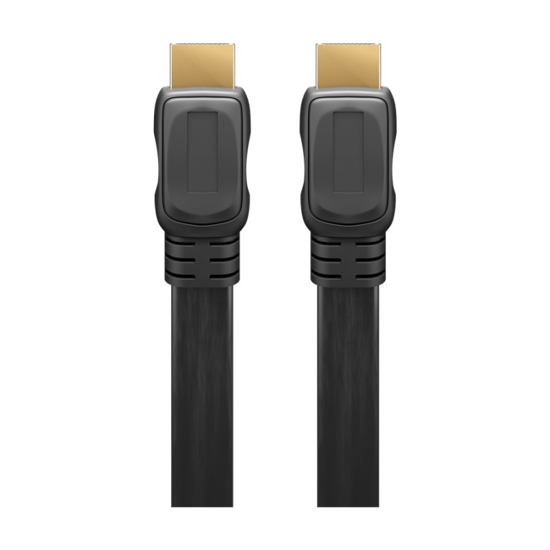 Goobay High-Speed-HDMI™-Flachkabel mit Ethernet (4K@60Hz), 3 m