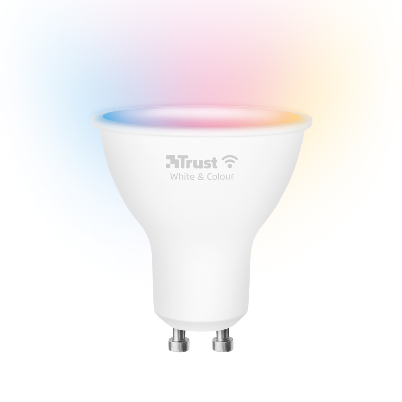 Trust GU-10 RGBCW LED SPOT WI-FI Smarter WiFi LED-Strahler, weiß und farbig, Fassung GU10, von Ihrem Smartphone/Tablet zu steuern