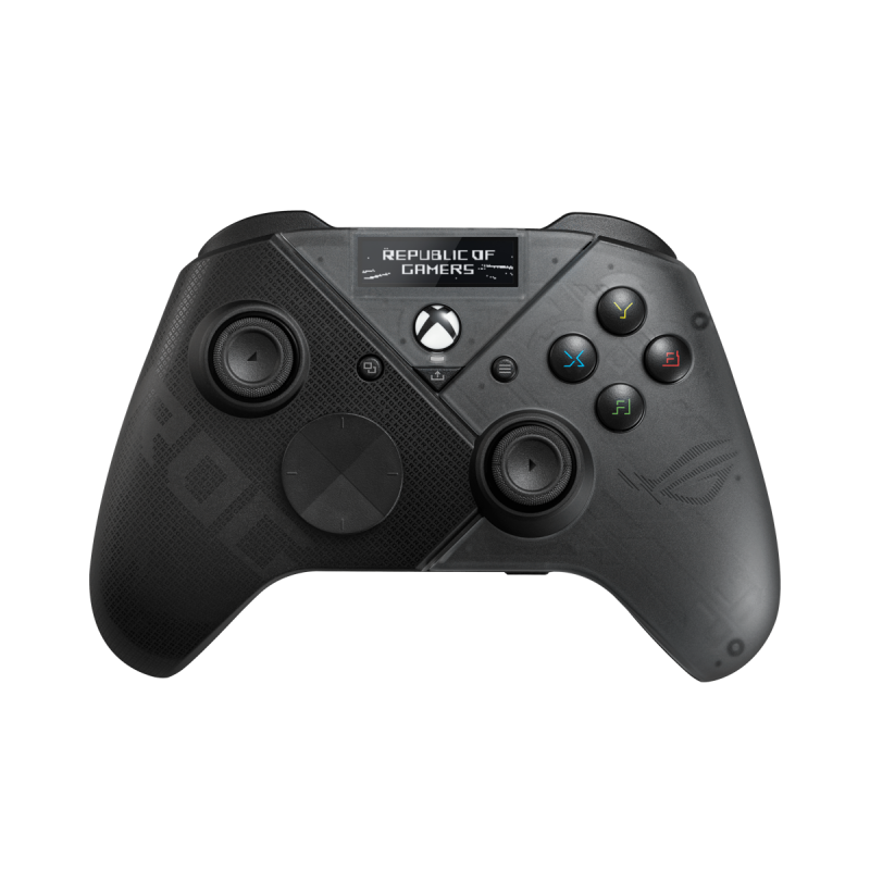 ASUS ROG Raikiri Pro PC Controller mit OLED Display, einstellbaren Triggern und Joystick, Aura RGB Beleuchtung, 2,4 GHz & Bluetooth, für PC und XBOX