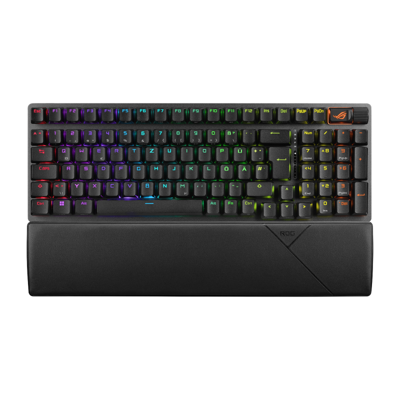 ASUS ROG Strix Scope II 96 Wireless mechanische Gaming Tastatur mit ROG NX-Switches und Handballenauflage