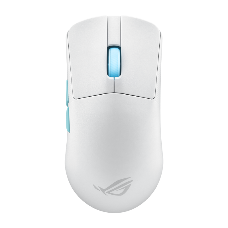 ASUS ROG Harpe Ace Aim Lab Edition optischer ROG AimPoint-Sensor mit 36.000 dpi, ROG Micro Switches, fünf programmierbare Tasten, weiß