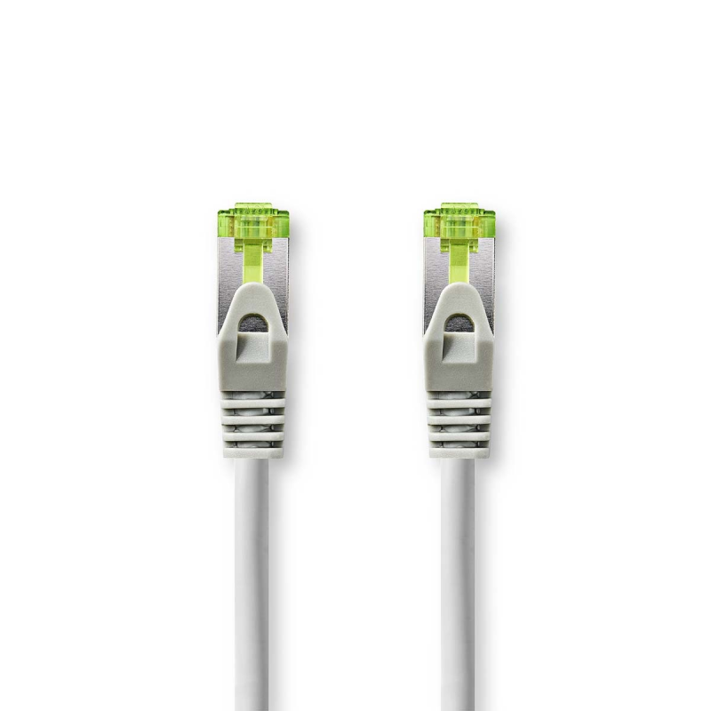 Nedis Cat 7 Kabel | S/FTP | RJ45 Stecker | RJ45 Stecker | 1.00 m | Rund | LSZH | Grau | Verpackung mit Sichtfenster