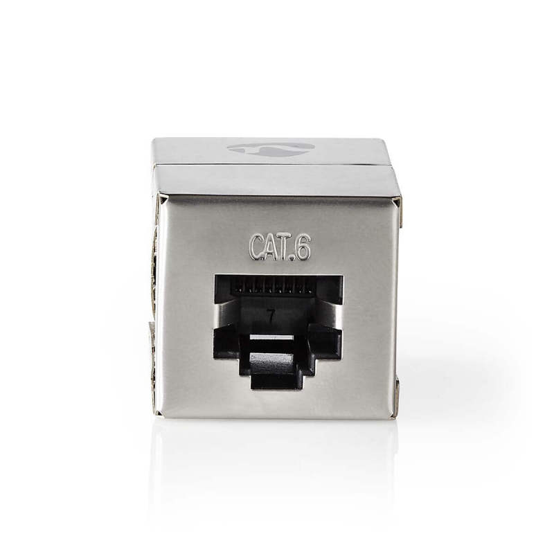 Nedis Cat 6 Netzwerkadapter | Geschirmt | RJ45 (8P8C) Buchse | RJ45 (8P8C) Buchse | Gerade | Metall | Verpackung mit Sichtfenste