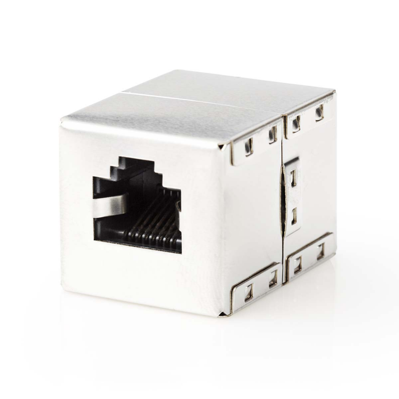 Nedis Netzwerkkoppler | CAT5e / CAT6 | Geschirmt | RJ45 Buchse - RJ45 Buchse | Gerade | Metall | Box