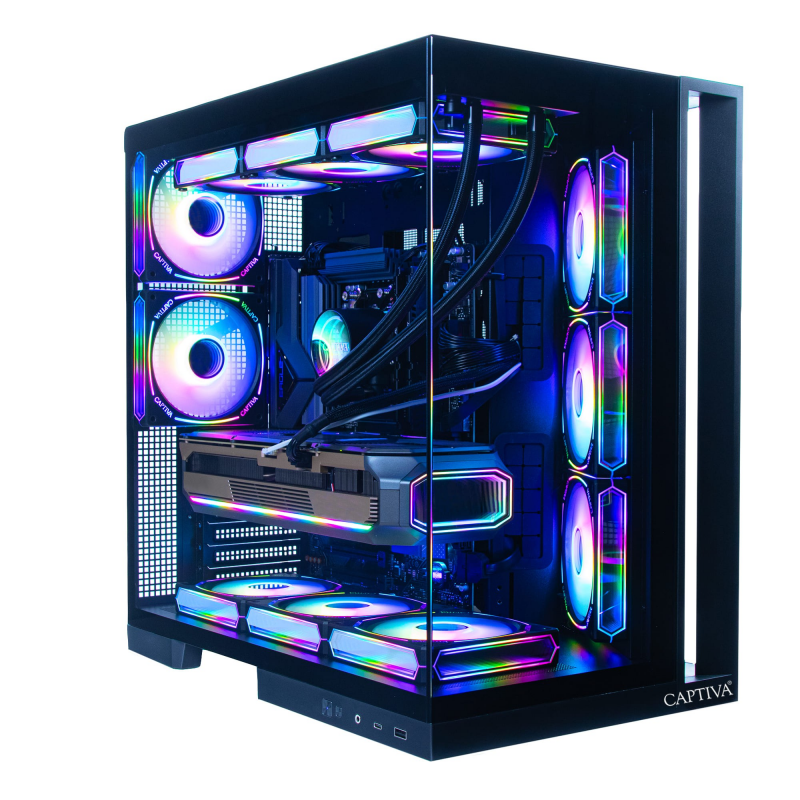 Captiva PC Highend Gaming R99-515 AMD Ryzen 7 9800X3D, 64GB DDR5 RAM, 2TB M.2 SSD, NVIDIA GeForce RTX 5080 (16GB GDDR7), X870, Windows 11 Home