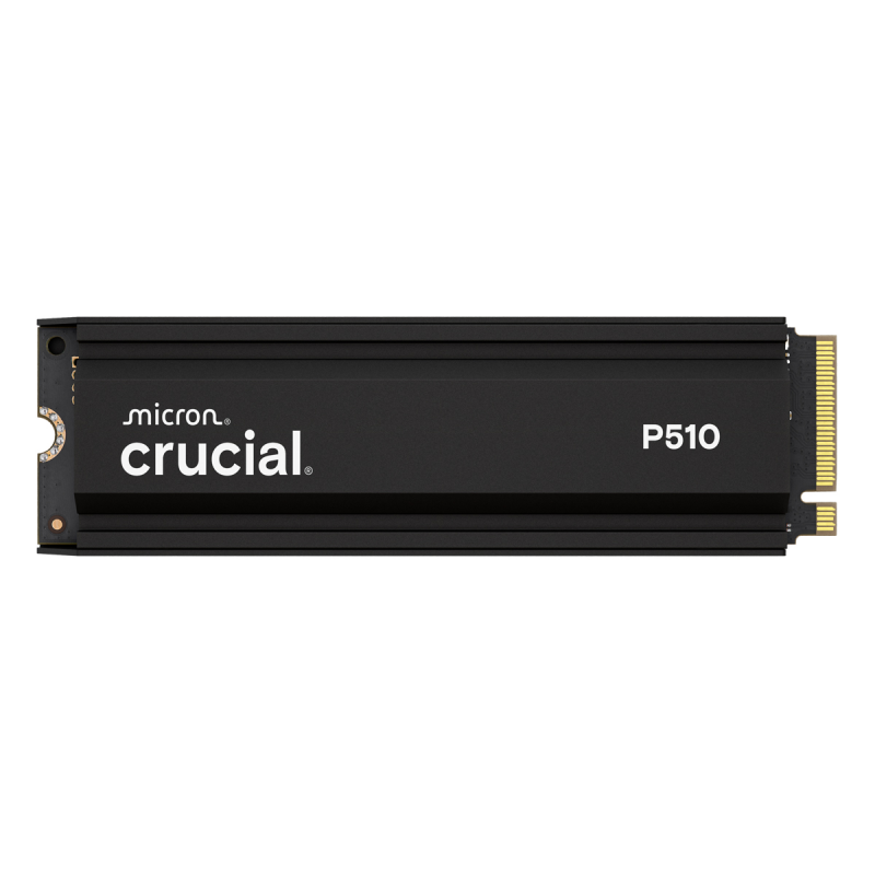 Crucial P510 Heatsink SSD 1TB M.2 2280 PCIe Gen5 NVMe Internes Solid-State-Module mit Kühlkörper