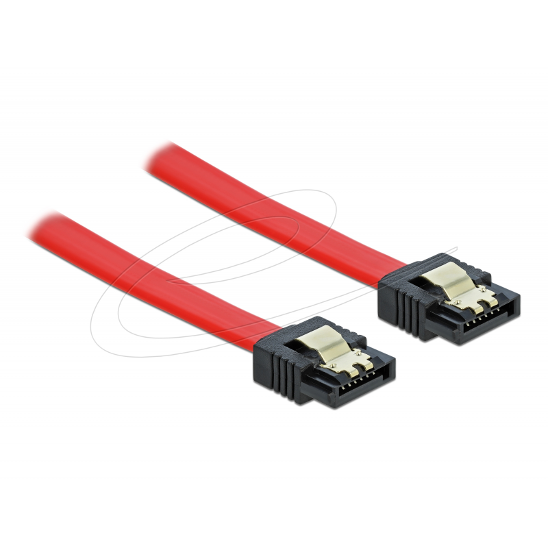 KAB Delock SATA-Kabel rot, 0,3m