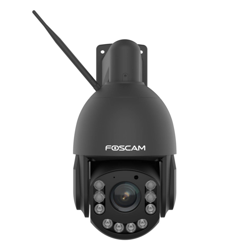 Foscam SD4H WLAN Überwachungskamera Schwarz 4MP (2560x1440), WiFi 5 Dualband, 18-facher optischer Zoom, Auto-Tracking, Pan & Tilt