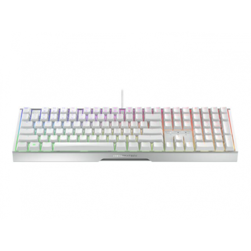 Cherry Xtrfy MX 3.1 Gaming-Tastatur, USB-Anschluss Cherry MX2A BROWN-Tastenschalter, DE-Layout, Aluminiumgehäuse