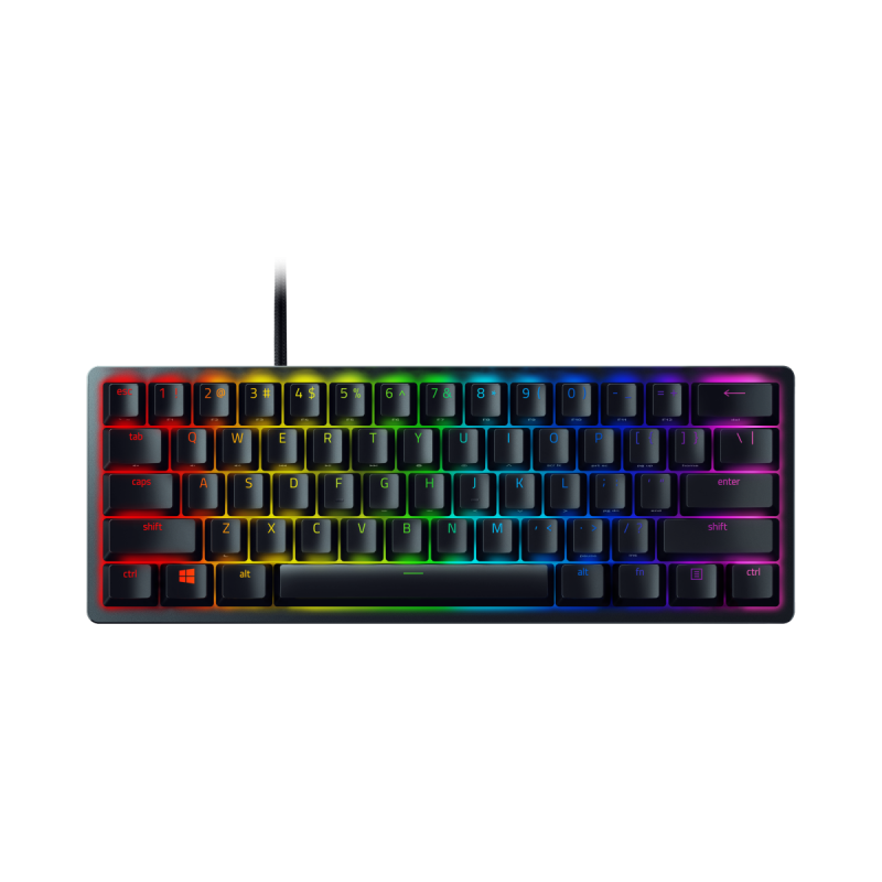 Razer Huntsman Mini mechanische Gaming Tastatur Purple Switch, QWERTZ-Layout