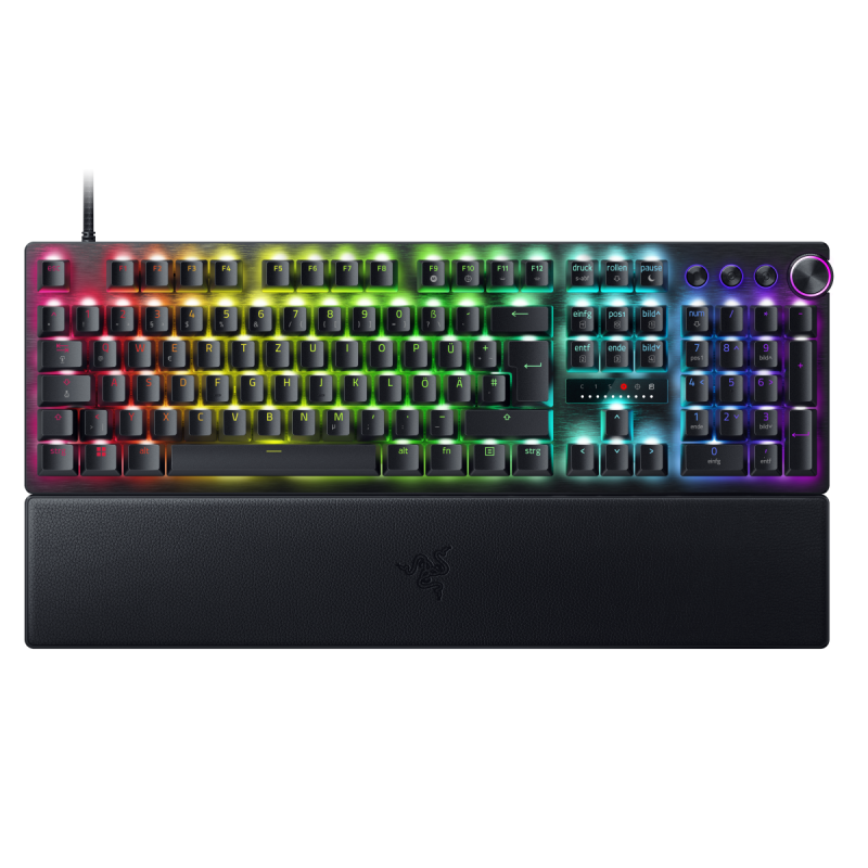 Razer Huntsman V3 Pro Gaming Tastatur (analoge Switches) - E-Sport-Tastatur mit analogen optischen Switches (DE Layout)