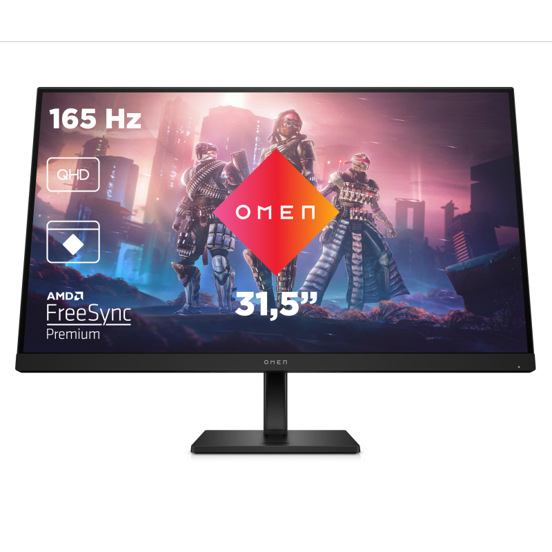 HP Omen 32q Gaming Monitor - IPS, QHD, 165Hz, Höhenverstellung