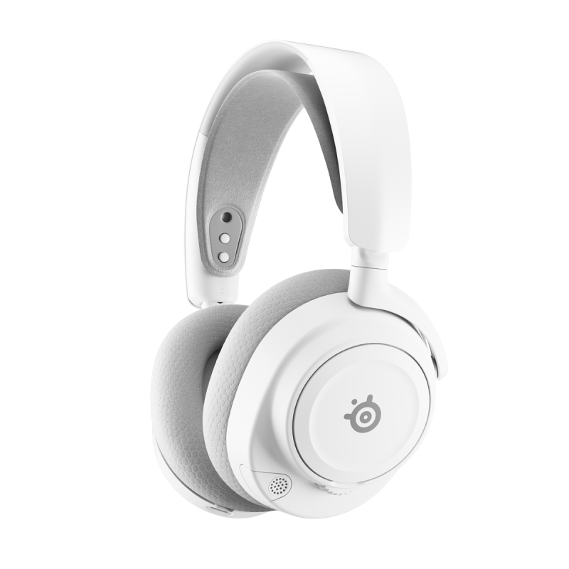 Steelseries Arctis Nova 7 Wireless Gen 2 White Gaming Headset kabelloses Gaming Headset mit 50 Stunden Akkulaufzeit, Echtzeit-App-Steuerung, Bluetooth