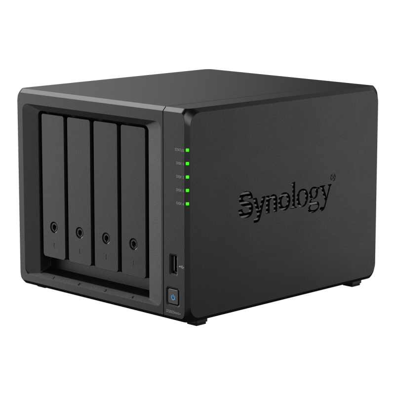 Synology DiskStation DS925neo+ NAS 4-Bay AMD Ryzen™ V1500B, 4GB DDR4 RAM, 0/4 HDD/SSD