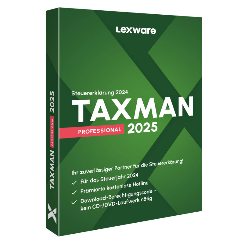 TAXMAN professional 2025 (1-Platz Lizenz)