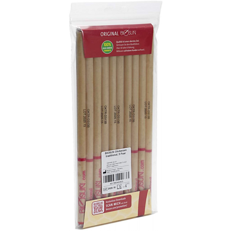 Biosun Ohrkerze Traditional 10 Stück