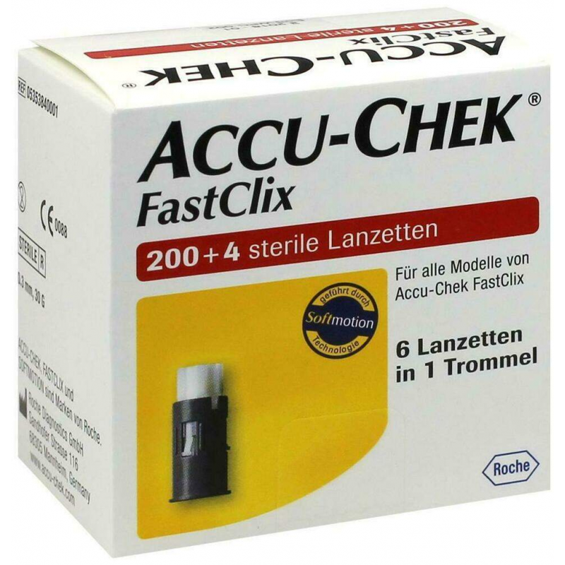 Accu Chek Fastclix 204 Lanzetten