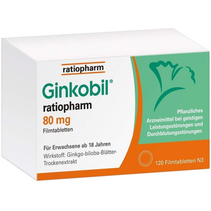 Ginkobil ratiopharm 80 mg 120 Filmtabletten