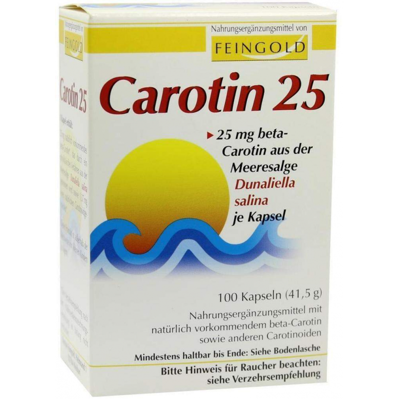 Carotin 25 Feingold Kapseln 100 Kapseln