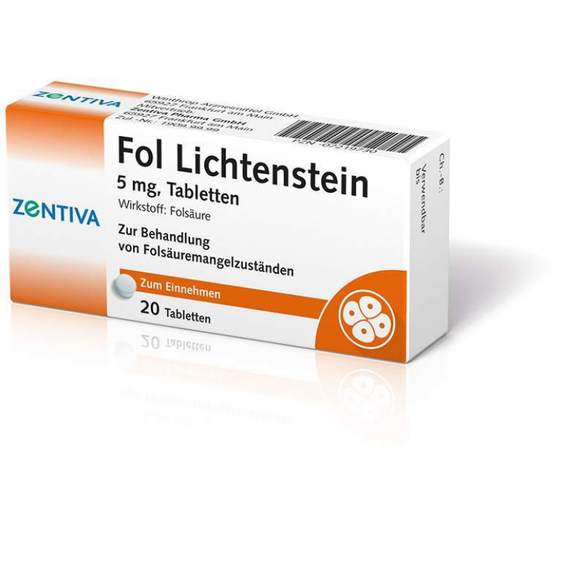 Fol Lichtenstein 5 mg 20 Tabletten