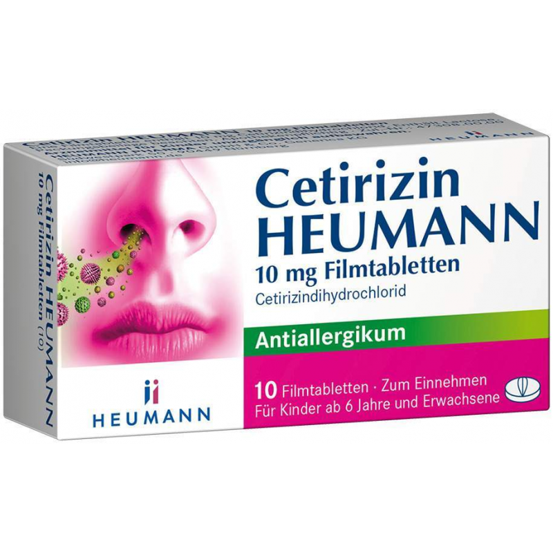 Cetirizin Heumann 10 mg 10 Filmtabletten