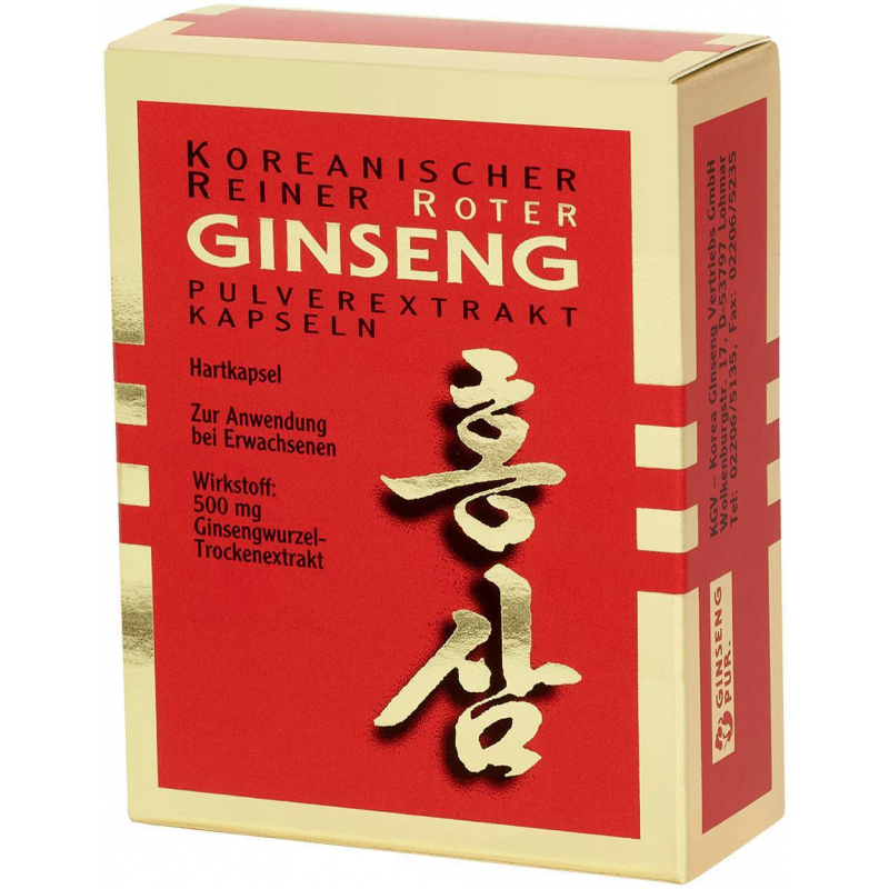 Roter Ginseng Extrakt 30 Kapseln
