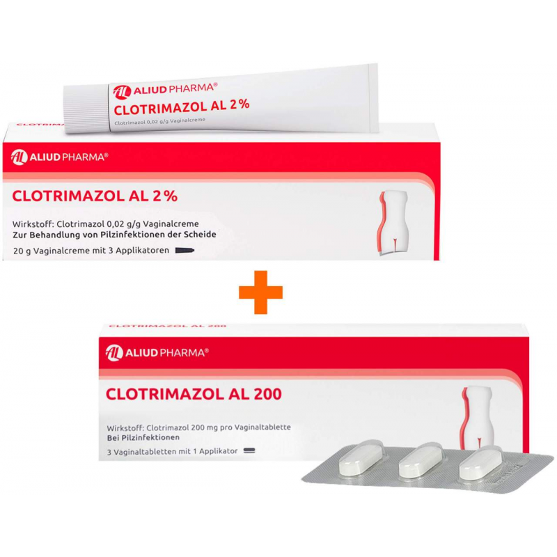 Clotrimazol AL 2% 20 g Vaginalcreme + Clotrimazol AL 200 3 Vaginaltabletten