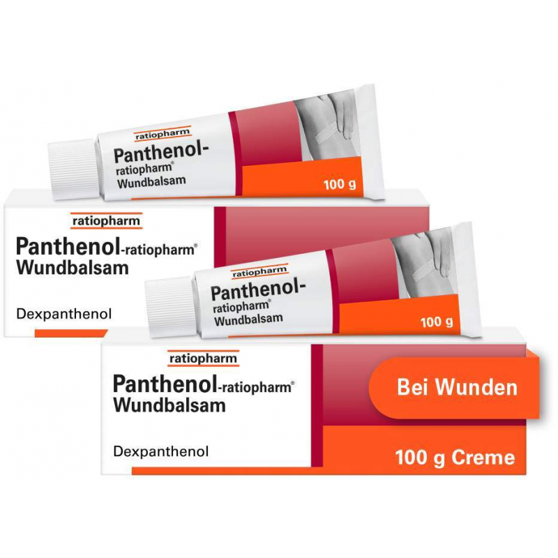 Panthenol ratiopharm Wundbalsam 2 x 100 g Creme