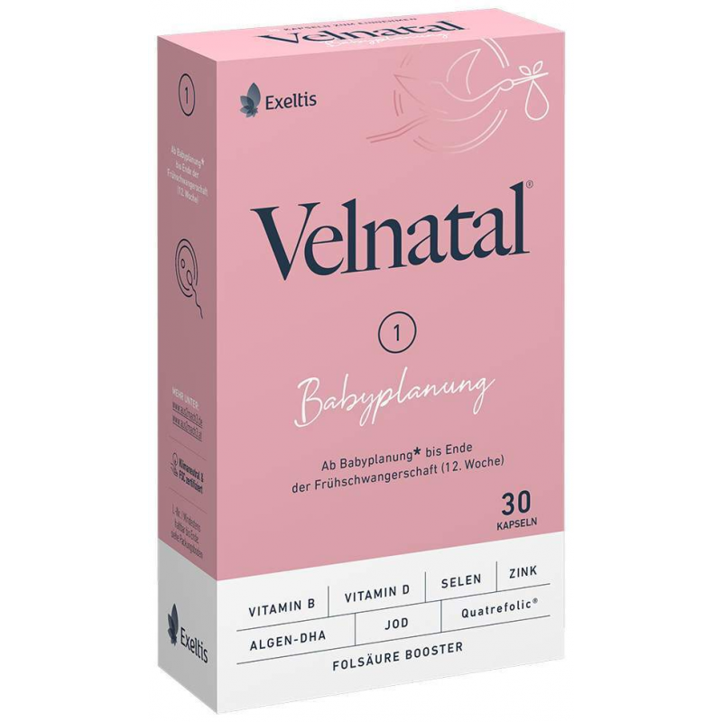 Velnatal Babyplanung 30 Weichkapseln