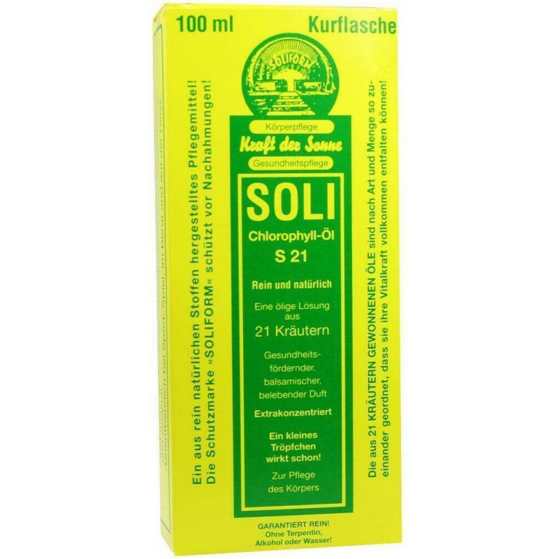 Soli Chlorophyll Öl S 21 100 ml Öl