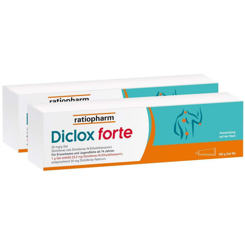 Diclox forte Ratiopharm Gel 2 x 150 g