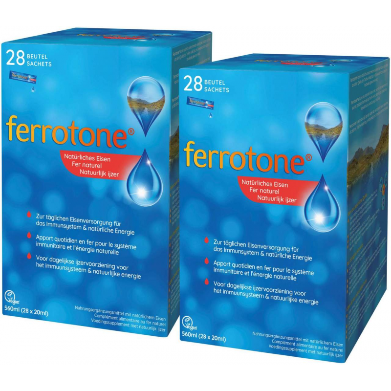 Ferrotone Natürliches Eisen 2 x 28 x 20 ml Beutel