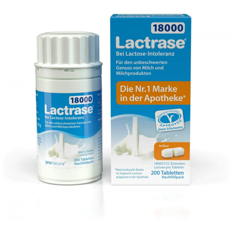 Lactrase 18.000 Fcc 200 Tabletten