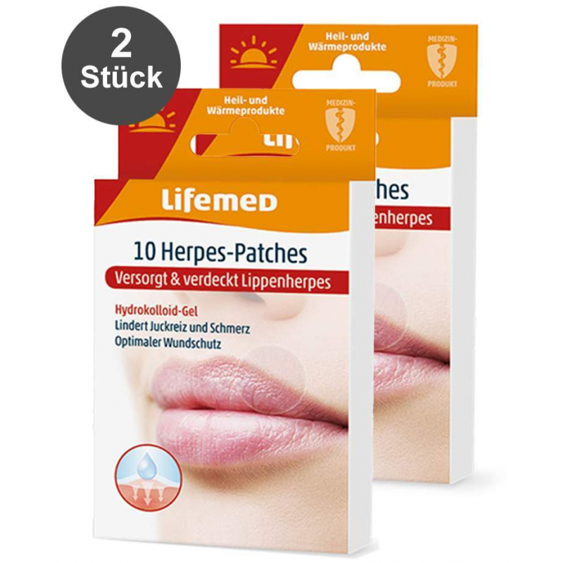 Lifemed Herpes-Patch, transparent, 2 x 10 Stück