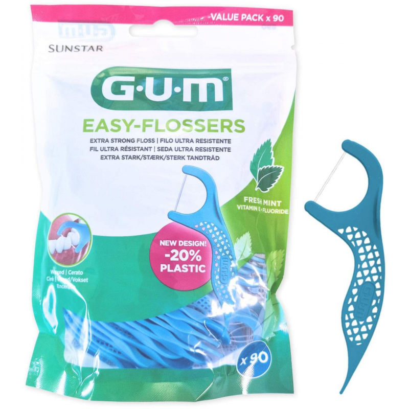 Gum Easy-Flossers Zahnseide inklusive Halter 90 Stück