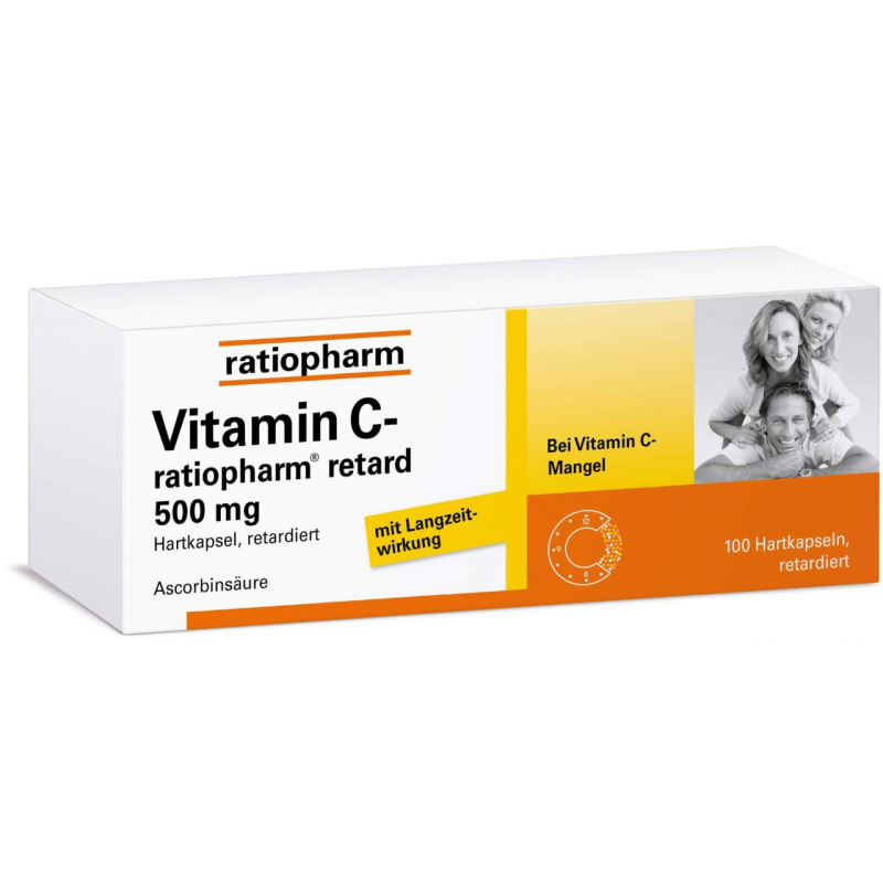 Vitamin C-Ratiopharm Retard 500 mg 100 Kapseln