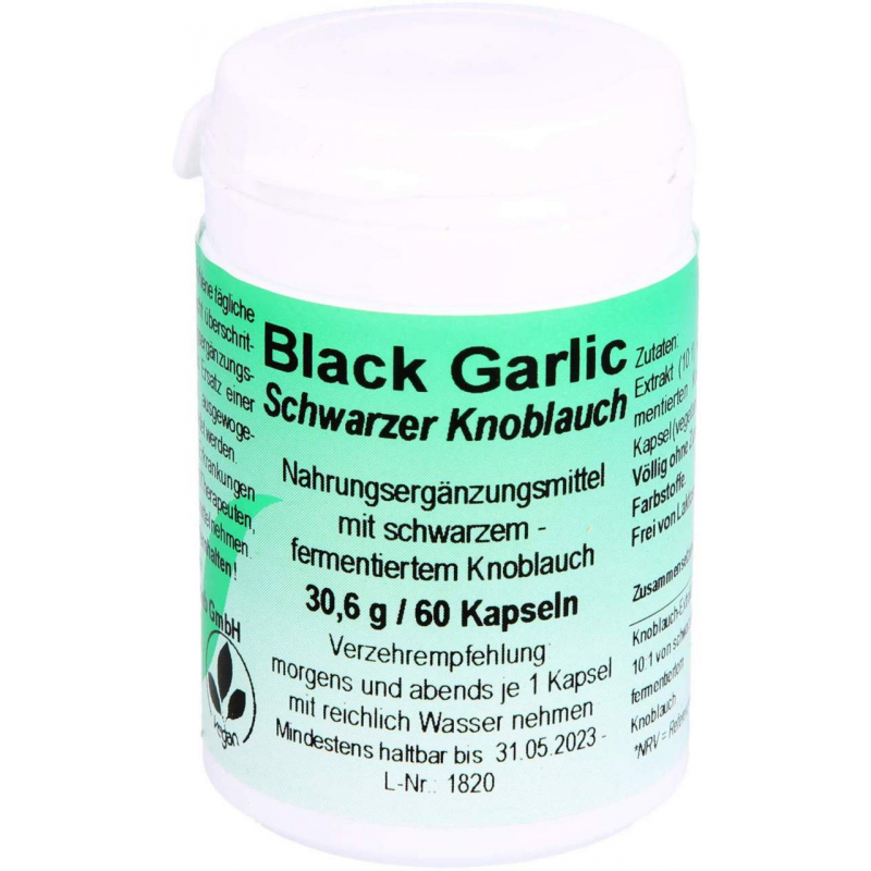 Black Garlic Schwarzer Knoblauch 60 Kapseln