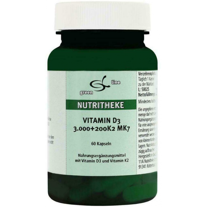 Vitamin D3 3.000+200 K2 Mk7 Kapseln