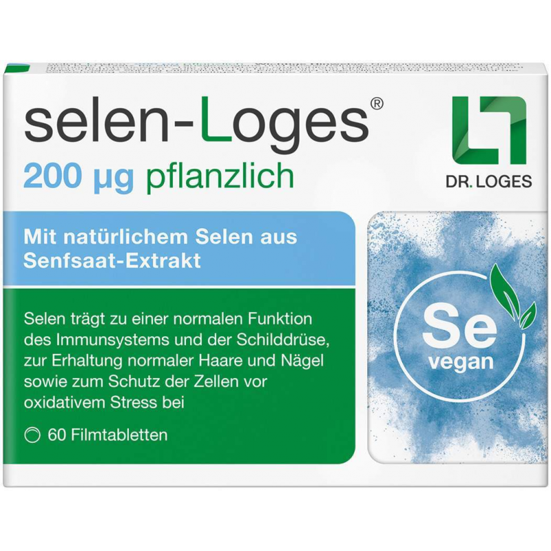 Selen-Loges 200 µg Pflanzlich 60 Filmtabletten