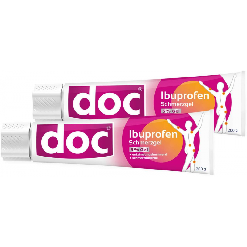 Doc Ibuprofen Schmerzgel 5% 2 x 200 g