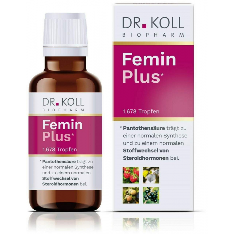 Femin Plus Dr.Koll Gemmo Komplex Himbeer Vitamin B 50 ml Tropfen