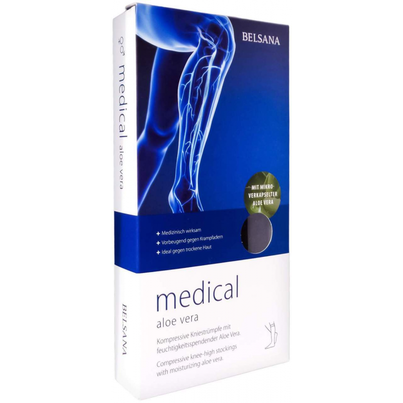 Belsana Med Aloe Ad Gr.L Gr. 45 - 47 Schwarz 2 Stück