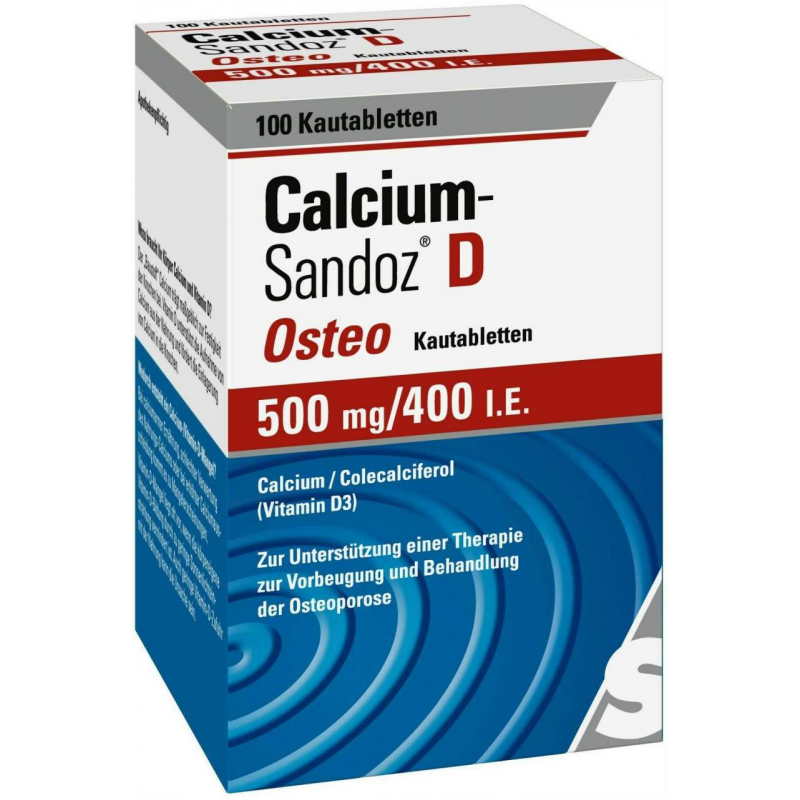 Calcium Sandoz D Osteo 100 Kautabletten
