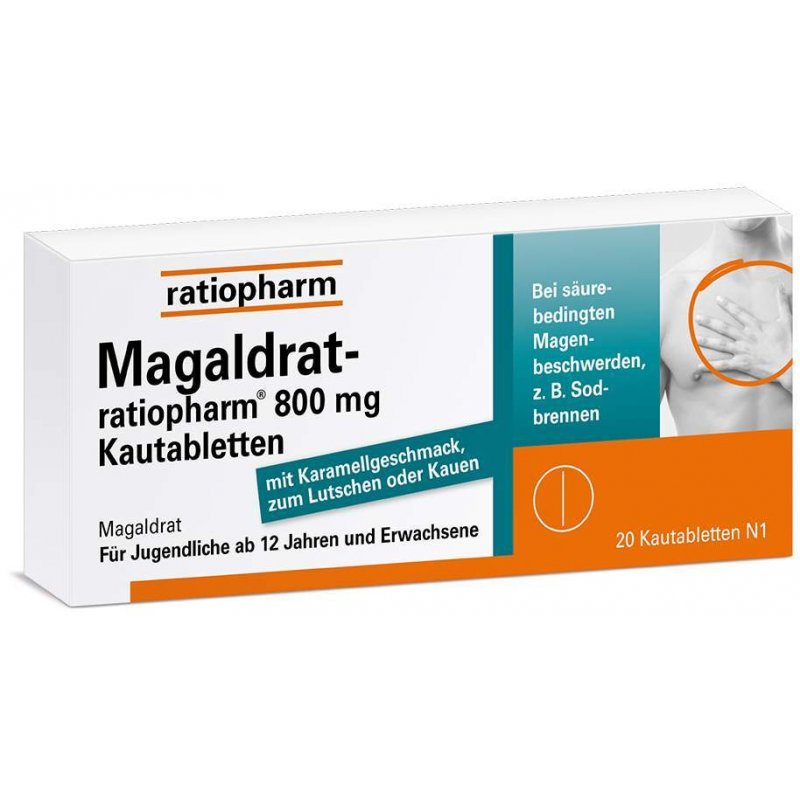 Magaldrat-ratiopharm 800 mg 20 Tabletten
