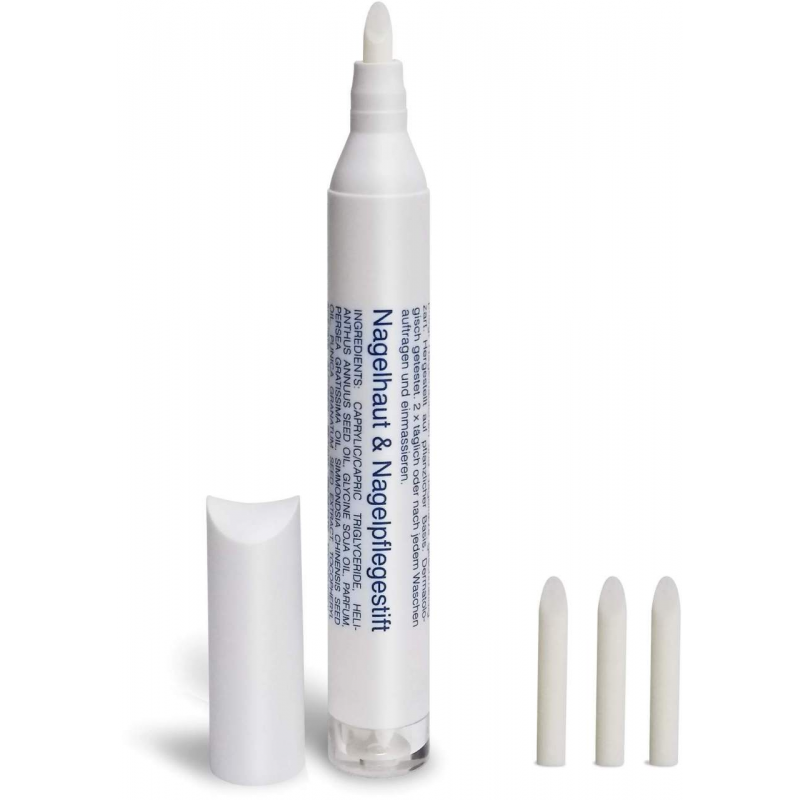 Nagelhaut- und Nagelpflegestift mit Kokos inkl. 3 Ersatzspitzen