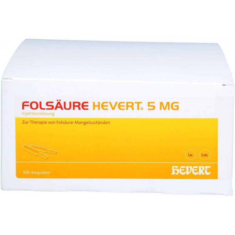 Folsäure Hevert 5 mg Ampullen 100 Ampullen