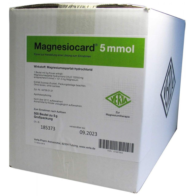 Magnesiocard 5 Mmol Pulver 10 X 50 Beutel