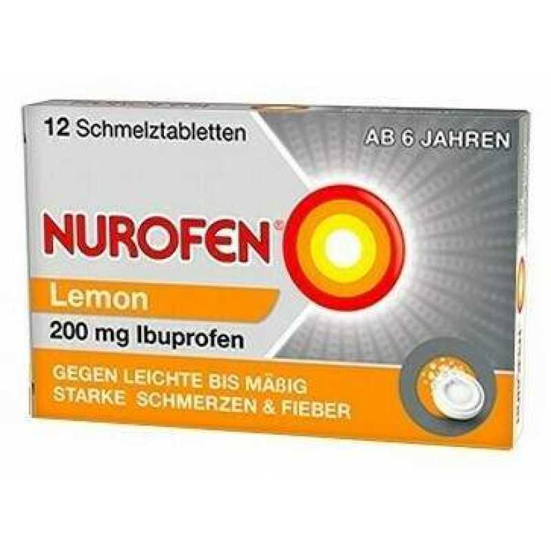 Nurofen 200 mg 12 Schmelztabletten Lemon