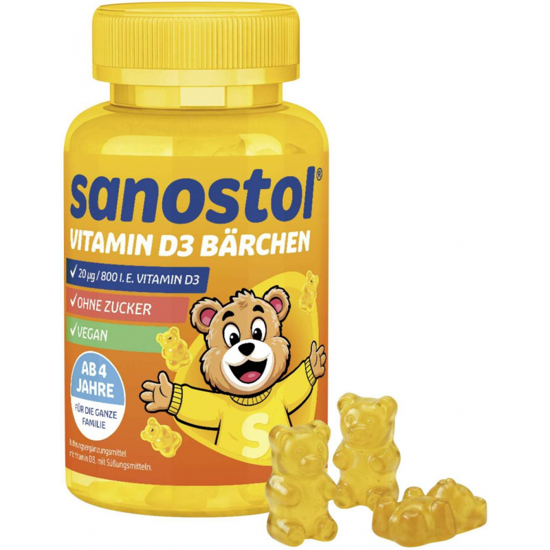 Sanostol Vitamin D3 Bärchen 60 Stück