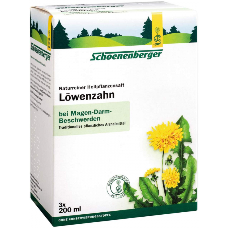 Löwenzahn Saft Schönenberger Heilpflazen Saft 3 Er Kurpackung 3...